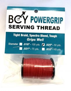 BCY Crossbow Center Serving, Powergrip, 0.25 - 50 yds, rot (4470)