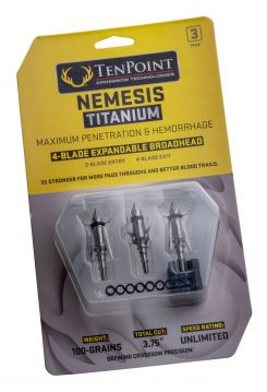 TenPoint Nemesis Titanium Broadhead (3er Pack) (5083)